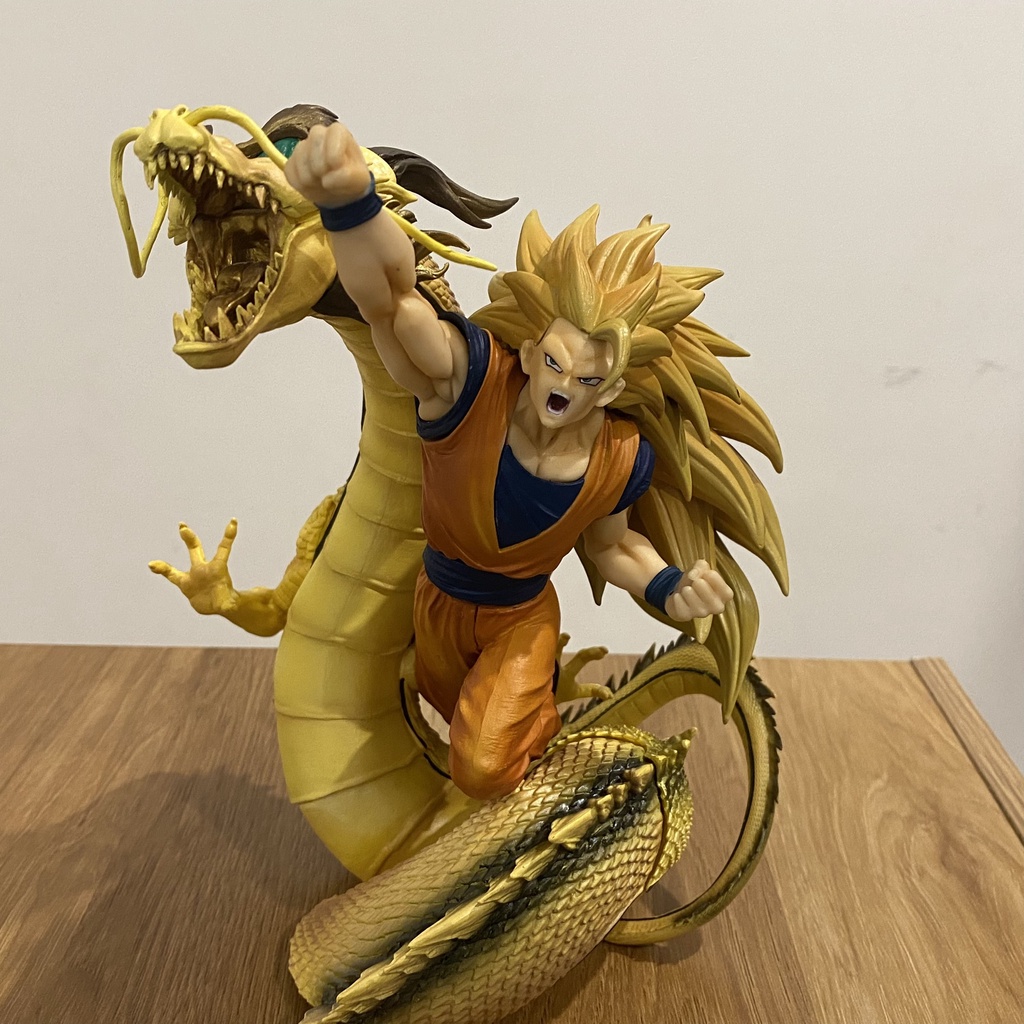 Mô hình songoku SSJ3 Rồng Vàng 21cm siêu chất - Mô hình dragonball chất lượng cao