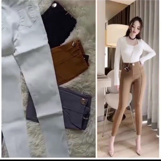 [ Mã FAMAYWA giảm 10K đơn 50K] Quần Bò Nữ ❤️Freeship❤️ Quần Jean Nữ Skinny Dáng Ôm Co Giãn Tôn Dáng Gân Trước J877 | BigBuy360 - bigbuy360.vn