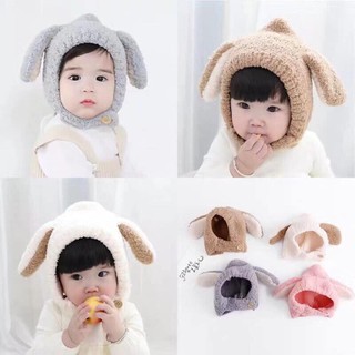 [Haobaby shop] Mũ lông tai cừu siêu ấm cho bé