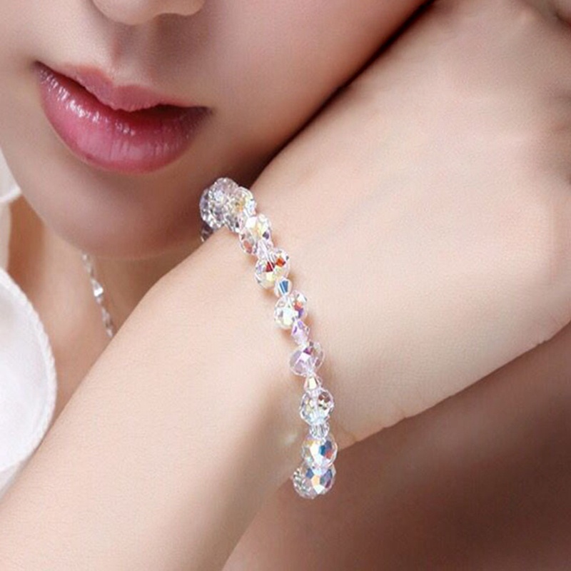 Vòng Tay Chuỗi Hạt Pha Lê Nhiều Màu Sắc Thời Trang