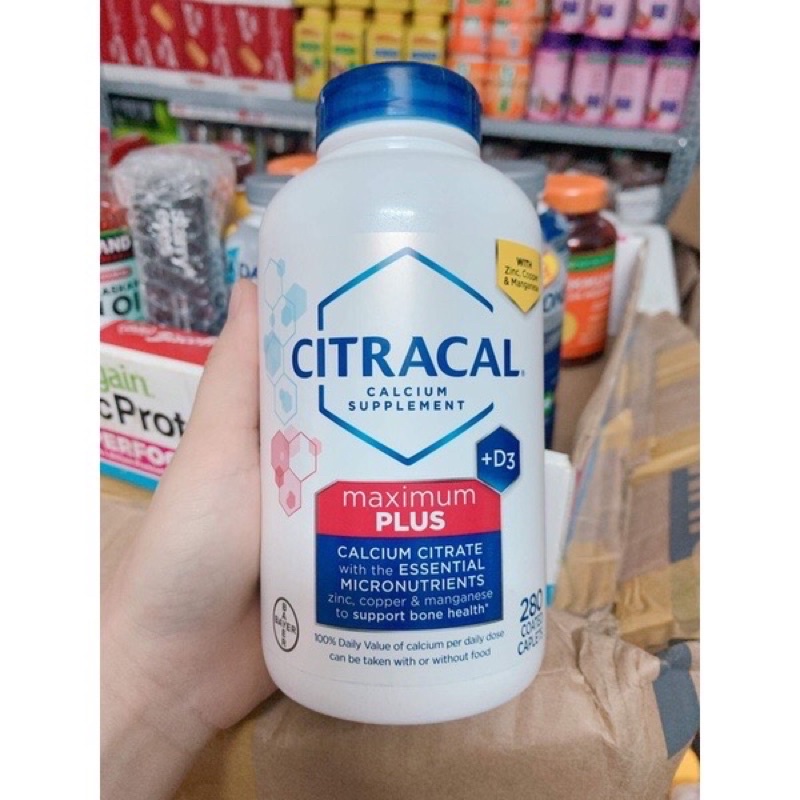 Viên uống bổ sung Canxi Citracal Maximum Calcium Citrate + D3