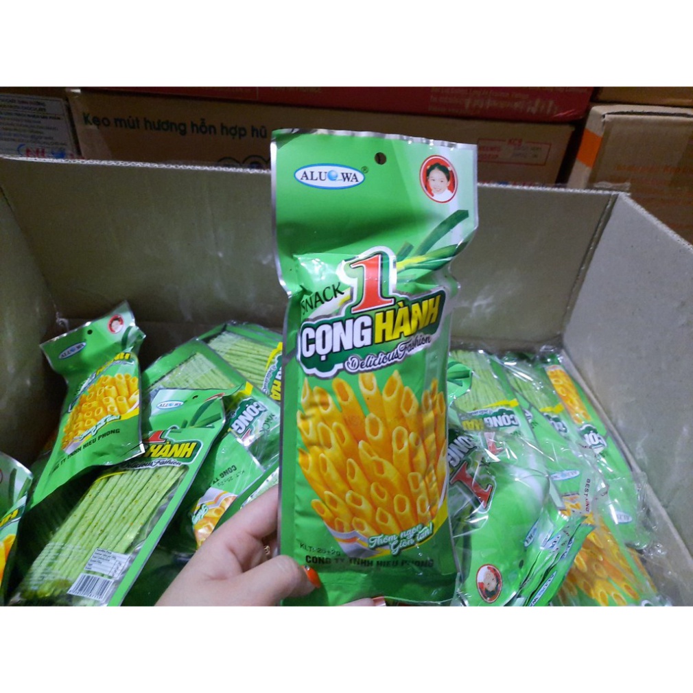 10 gói snack 1 cọng hành SỈ LẺ ĐỒ ĂN VẶT