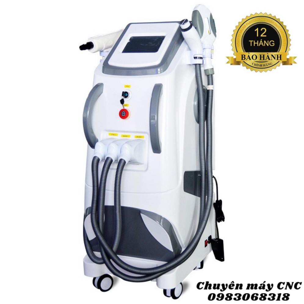 MÁY LASER 3 CHỨC NĂNG TRIỆT LÔNG XÓA XĂM NÂNG CƠ Công suất lớn hiệu quả cao