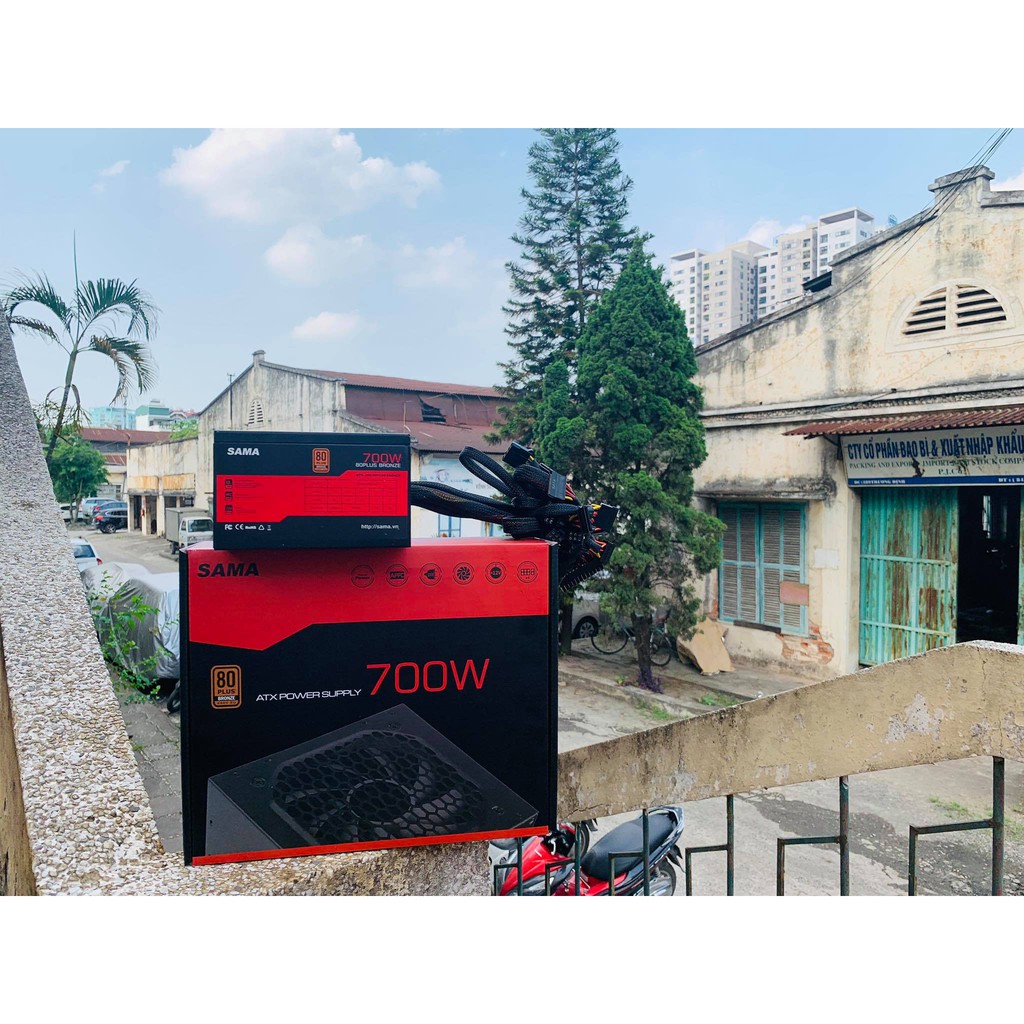 Nguồn máy tính Sama 535 , Sama EPS 600 , Sama 700w 80plus Công Suất Thực Bảo hành 36 tháng