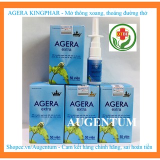 Combo AGERA KINGPHAR - Hỗ trợ điều trị viêm xoang, viêm mũi dị ứng