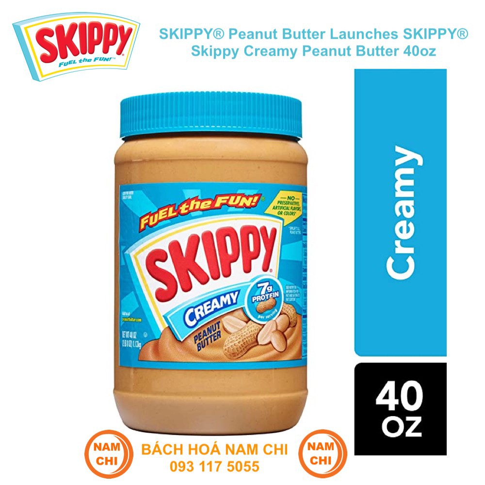 Bơ Đậu Phộng Skippy Creamy Peanut Butter Kem Mịn Hũ 1.36kg