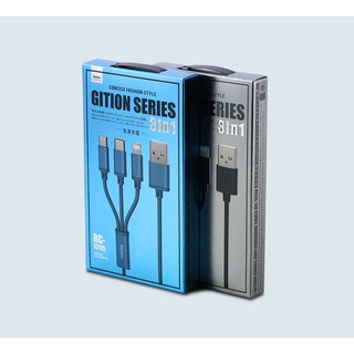 Cáp 3 trong 1 Remax (Lightning-Micro USB-Type C)