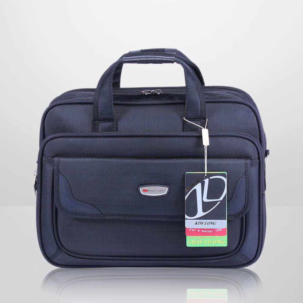 Cặp laptop thời trang nam nữ, có quai đeo chéo, chống nước Kim Long KL12 đen | BigBuy360 - bigbuy360.vn