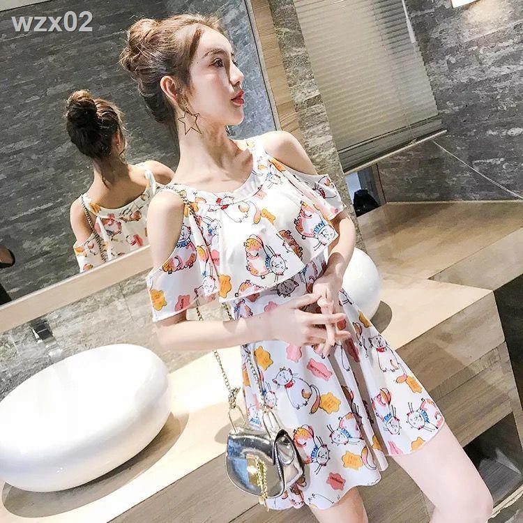 Áo tắm nữ một mảnh váy phong cách hàn quốc che bụng giảm béo học sinh yếm xẻ thịt boxer bảo thủ suối nước nóng