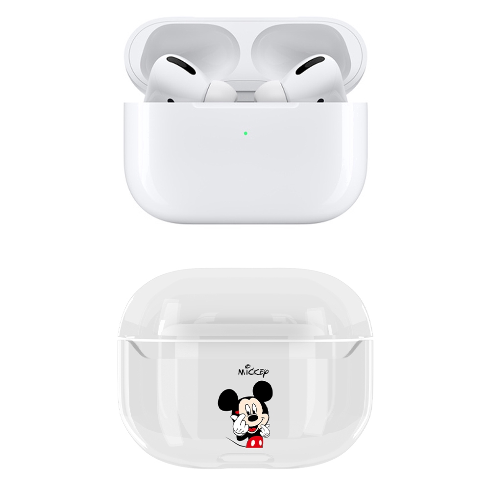 Vỏ bảo vệ hộp sạc tai nghe Bluetooth PC họa tiết hoạt hình dễ thương cho Apple Airpods Pro