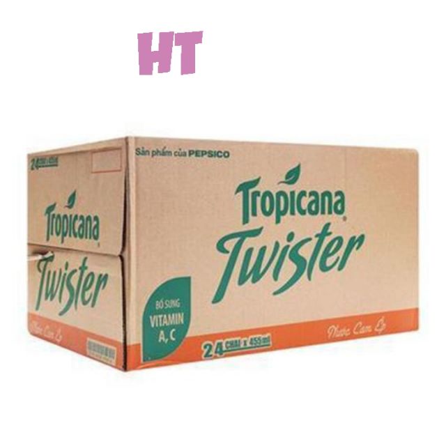 Thùng 24 chai Cam Ép Twister 455ml