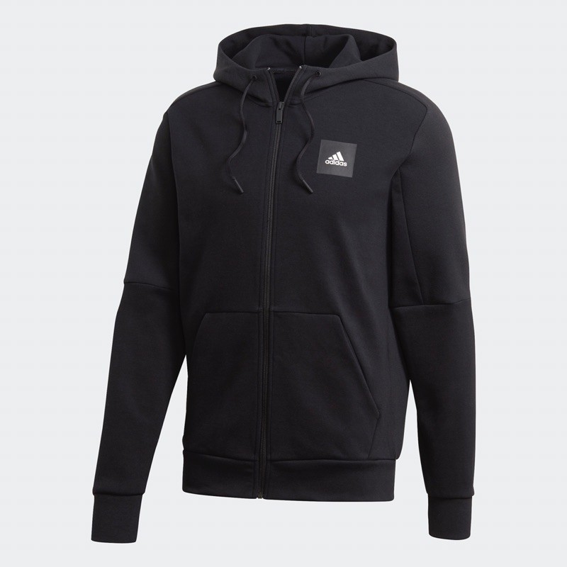 {HÀNG CHÍNH HÃNG } ÁO HOODIE MUST HAVES FULL-ZIP STADIUM màu đen mã sản phẩm FR7158 và màu ghi mã sp FU0036