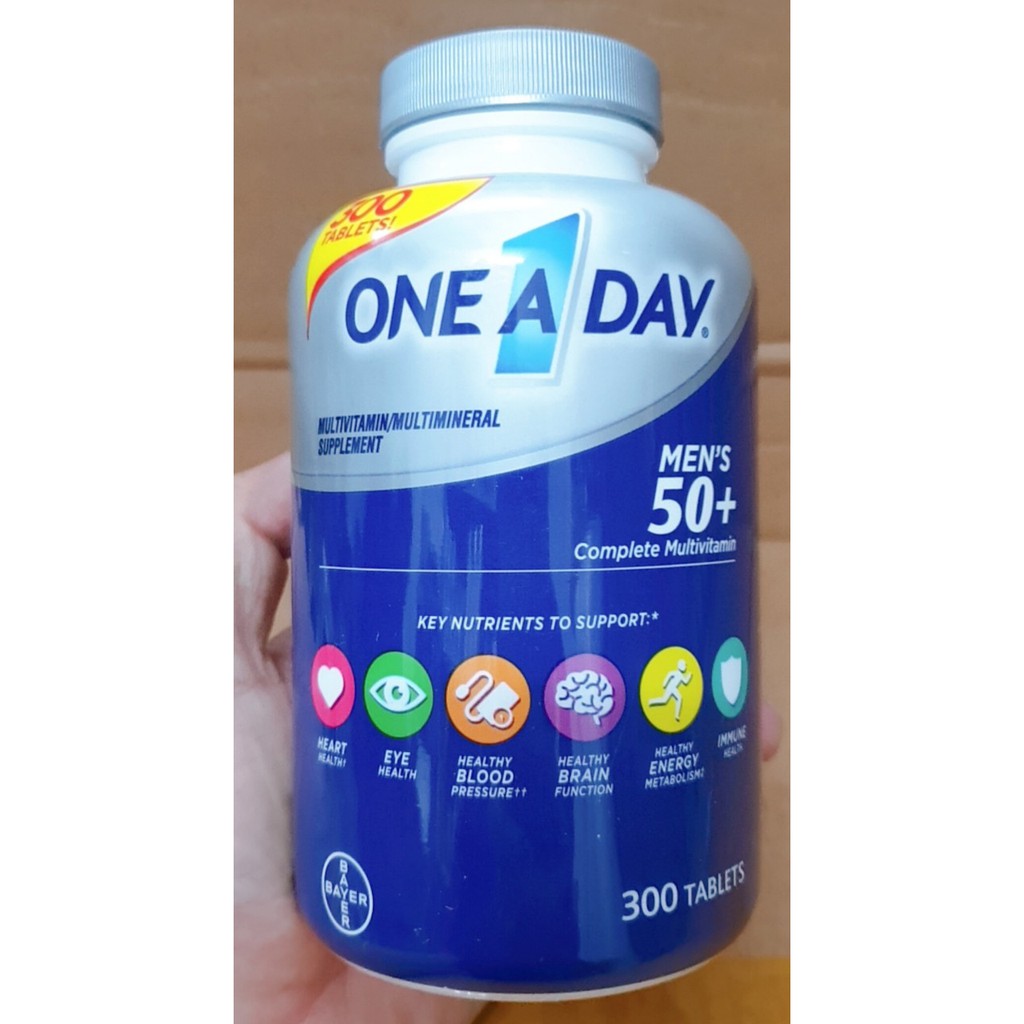 [Chính hãng] Vitamin tổng hợp nam One a day Men's Multivitamin 300 viên, 200 viên, 100 viên từ Mỹ dưới 50 tuổi và 50+
