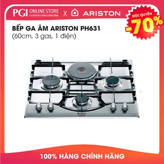 Bếp ga âm Ariston PH631 (60cm,3gas,1điện) | Chính hãng Italia | Giá rẻ nhất