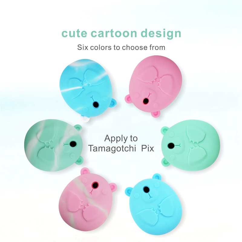 Ốp Máy Chơi Game Nuôi Thú Ảo Tamagotchi Pix Bằng Silicon Gắn Dây Đeo Tiện Dụng