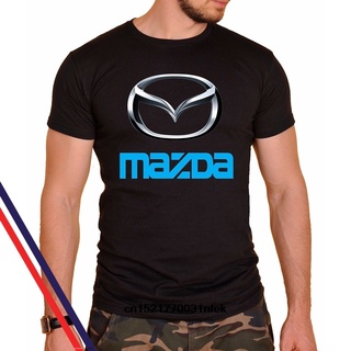Áo Thun Đen In Logo Xe Mazda Thời Trang Cho Nam