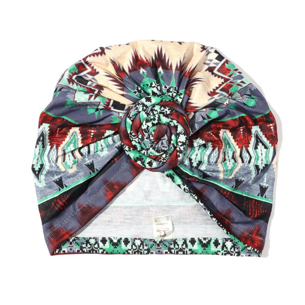 Khăn Quấn Đầu Bằng Satin In Hoa Mềm Mại Thắt Nút Trước