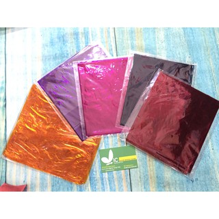 Set 5 tờ giấy oản, giấy bóng kính sắc màu