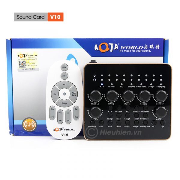 Sound Card V10 Hàng Loại 1 . Chuyên Thu Âm , Hát Livestream , Hỗ Trợ Chế Độ Autotune , Gỉa Giọng , Kết Nối Blutooth