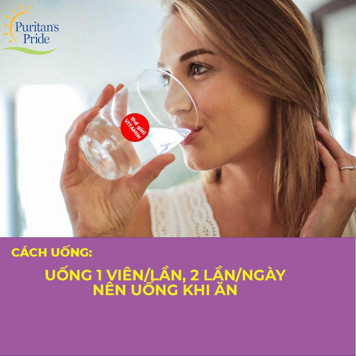 [CHÍNH HÃNG] tinh dầu hoa anh thảo ngừa mụn, đẹp da, cân bằng nội tiết 1300mg Evening Primrose Oil Puritan's Pride