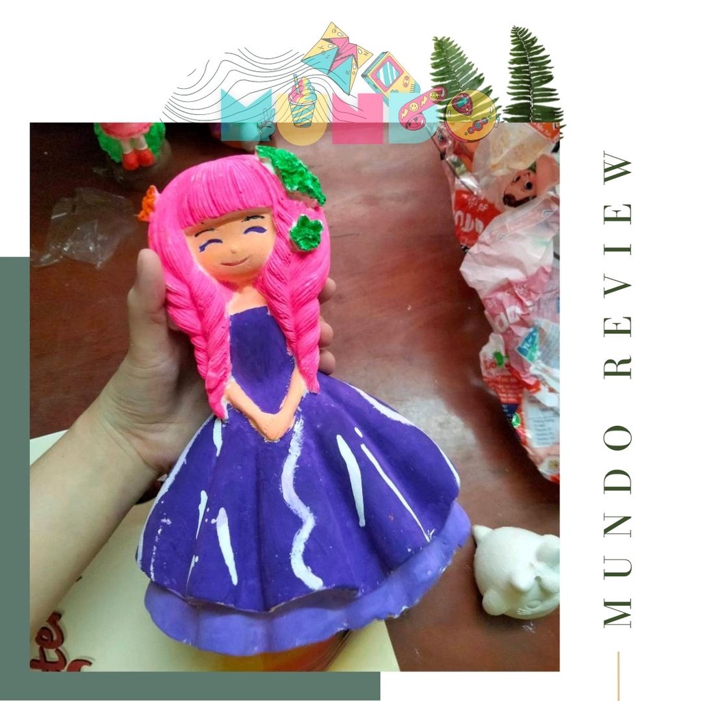 Tượng tô màu cao cấp chọn mẫu SIZE XXL GIRL, tượng thạch cao MUNDO