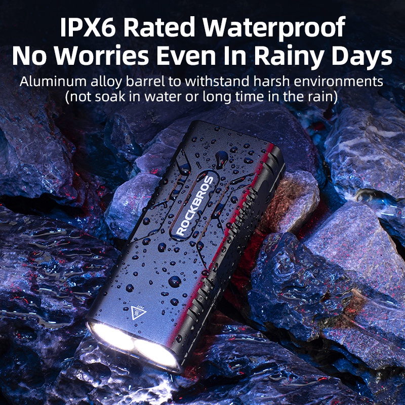 Đèn Pha 10000mAh USB Bằng Hợp Kim Nhôm 850 Lumens Chống Thấm Nước Tiện Dụng Cho Xe Đạp Leo Núi