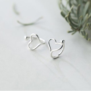 Bông tai Petie Heart bạc 925 trái tim của những cô gái mạnh mẽ - Florence by T