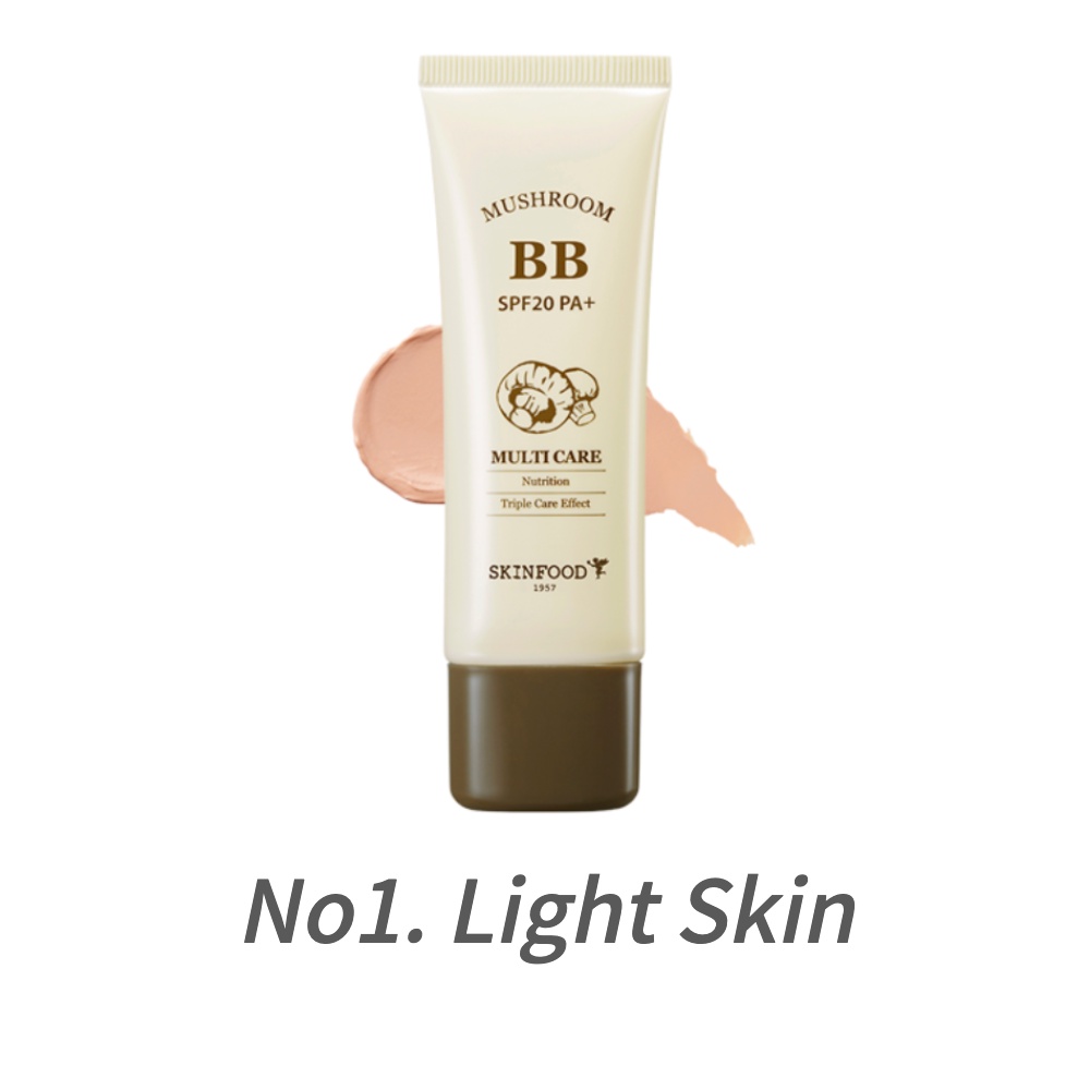 (Hàng Mới Về) SKINFOOD Mushroom Multi Care BB Cream 50g 2Colors 2 Màu Tự Nhiên Chăm Sóc Da SPF 20 Pa+ | BigBuy360 - bigbuy360.vn