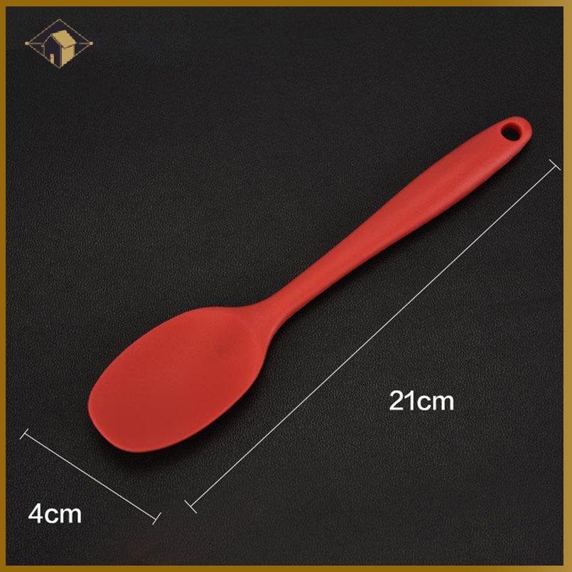 Muỗng silicone trộn bột làm bánh/Muỗng Silicone Mini Chịu Nhiệt An Toàn Cho Bé