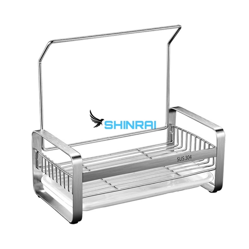 Kệ Đựng Đồ Rửa Chén , Khay Đựng Chai Dầu Rửa Bát  INOX SUS304 Chính Hãng SHINRAI