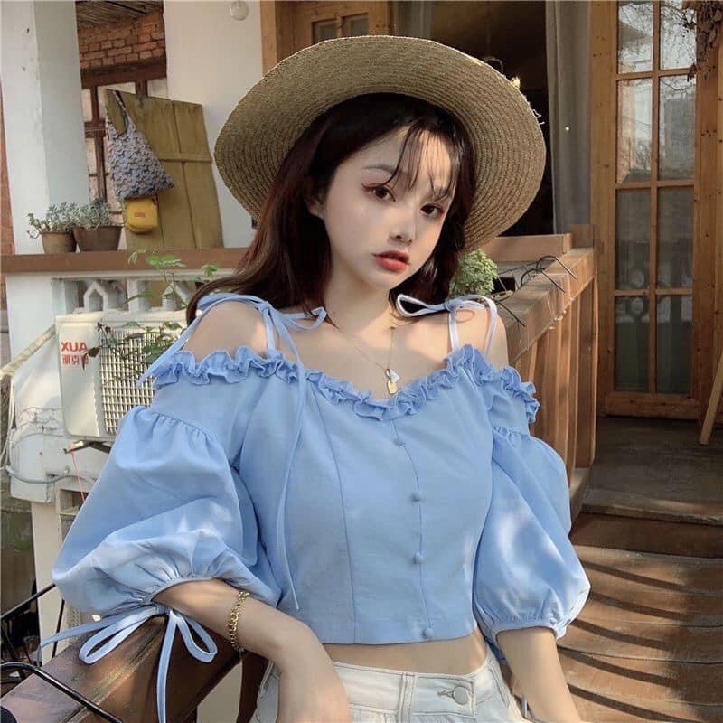 Áo trễ vai 2 dây