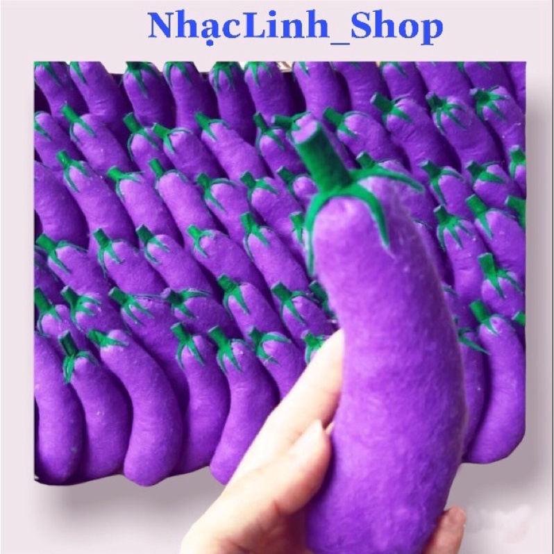 Cà Tím Dài- Đồ Dùng Mầm Non Bằng Vải Nỉ