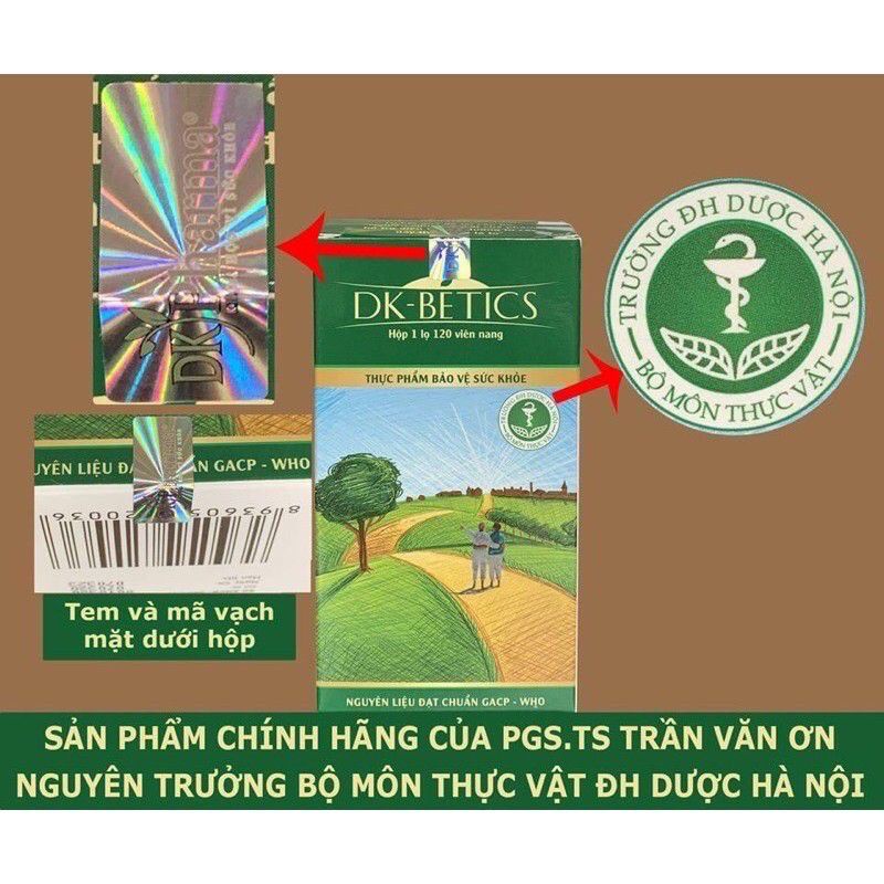 Chính Hãng  Viên tiểu đường Dk Betics Hộp 60 viên