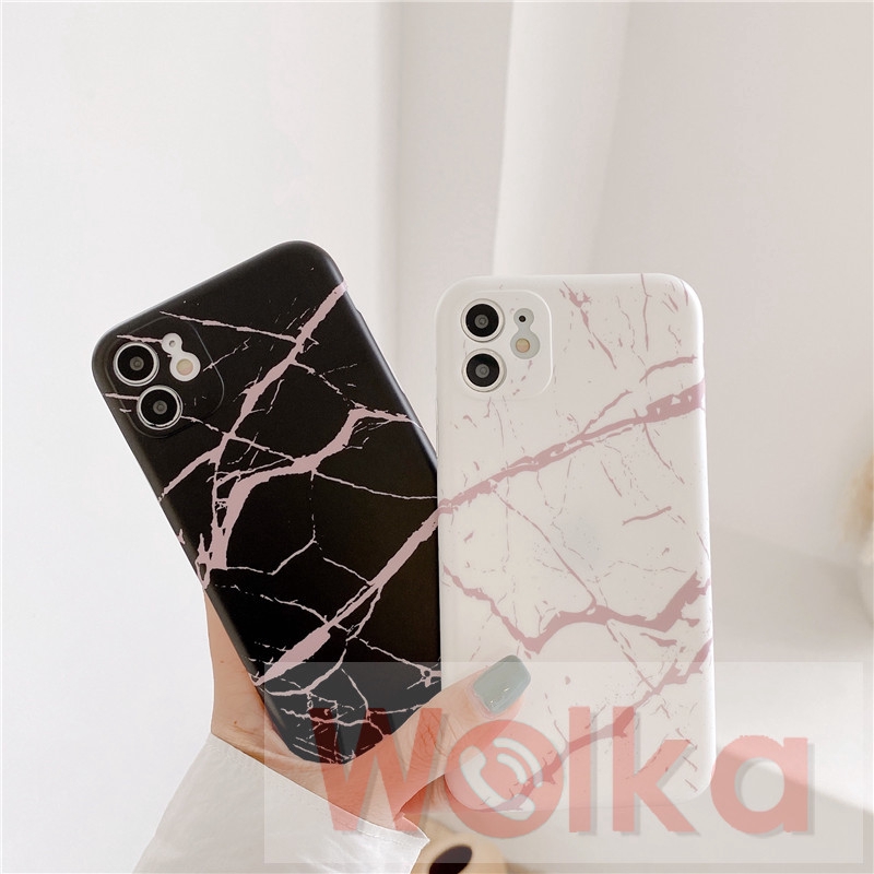 Ốp điện thoại silicon IMD họa tiết vân đá cho iPhone11 8plus 7plus 8 7 6 6s Plus 11Pro Max XR X XS MAX SE 2020 iPhone 12 Pro Max