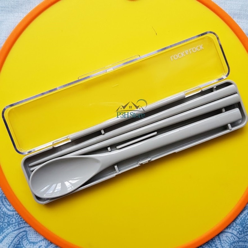 Bộ muỗng đũa nhựa Lock&Lock nhỏ gọn dễ dàng mang theo LLC115GRY