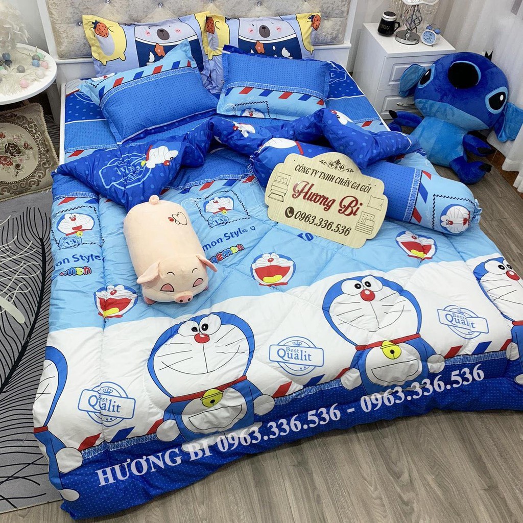 Bộ Drap Cotton 5 Món - Sét Chăn Ga Gối Cotton Poly Mua 2 Bộ Giảm 15k/1 Bộ Chăn Ga Gối [ Mua Lẻ Nhắn Tin ] Được Chọn Mẫu