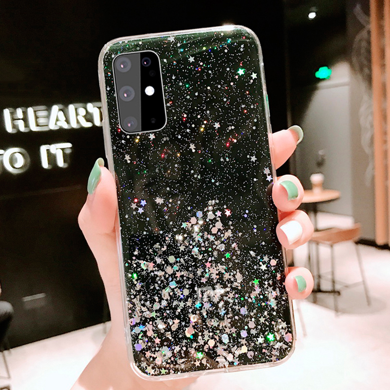 Ốp Điện Thoại TPU Mềm Đính Ngọc Trai Lấp Lánh Cho OPPO A1K F1S F3 F5 F9 Pro F11 Pro Reno 4 Pro