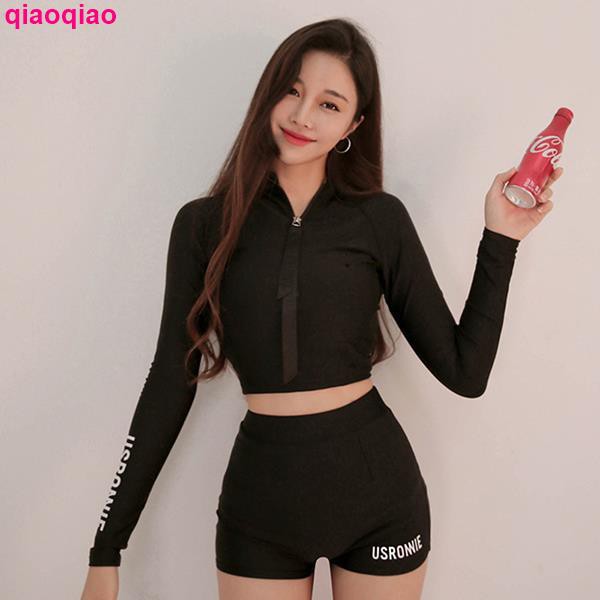 Bộ Đồ Bơi Thể Thao Dài Tay Phong Cách Hàn Quốc Cho Nữ | BigBuy360 - bigbuy360.vn
