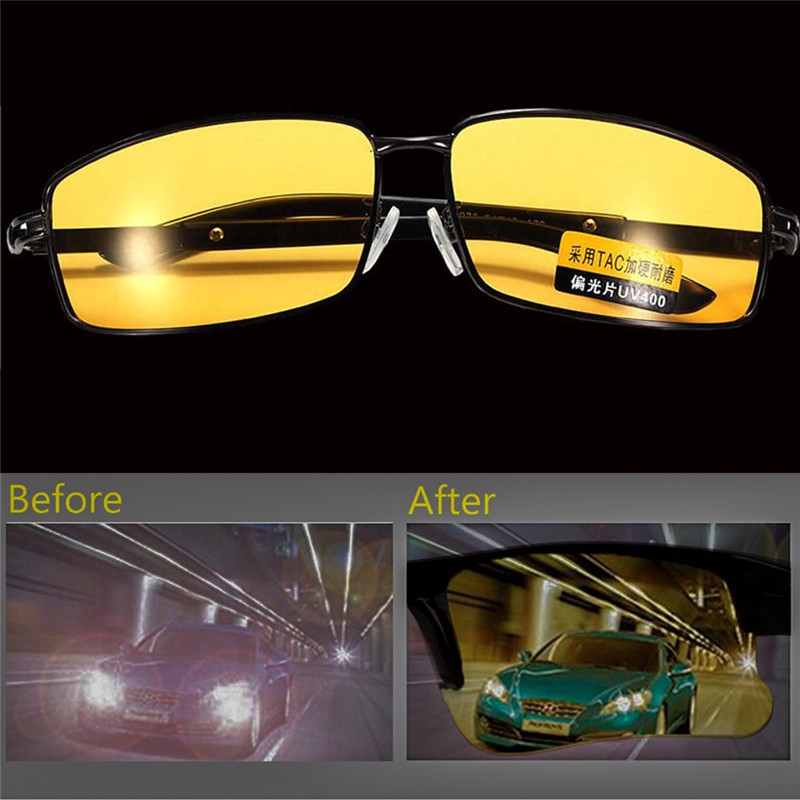 Kính mát phân cực chống lóa khi lái xe ban đêm dành cho nam