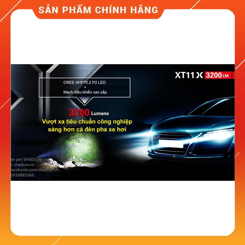 [BH 5 NĂM] Đèn pin và đèn sạc KLARUS XT11X - Độ sáng 3200lm chiếu xa 283m công tắc tác chiến đuôi sạc USB