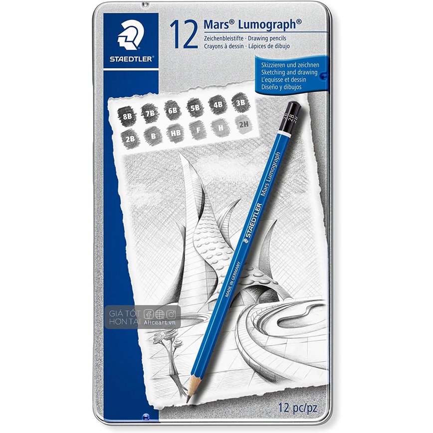 Bút Chì Staedtler Stedler Xanh Blue HB đến 9B - RẺ NHẤT
