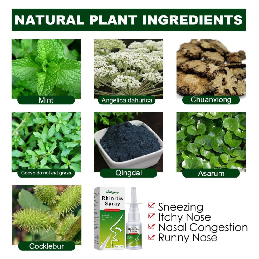[Hàng mới về] Xịt mũi thảo mộc 20ml giảm ngứa mũi mãn tính