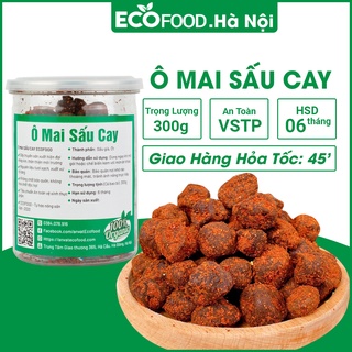 Ô mai sấu cay 300G ecofood sấu bao tử  đồ ăn vặt việt nam thơm ngon an toàn vệ sinh thực phẩm
