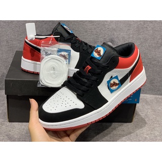Giày thể thao sneaker thấp đỏ đen cao cấp - h2l store.
