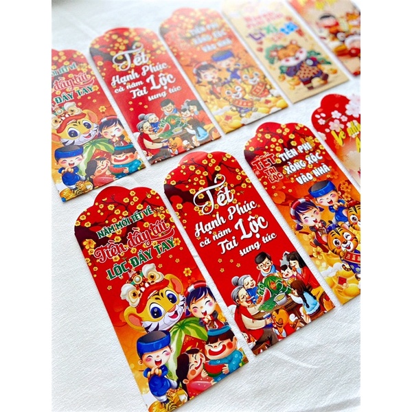 Combo 10 bao lì xì Tết mừng tuổi đầu năm xinh đẹp đón xuân ý nghĩa