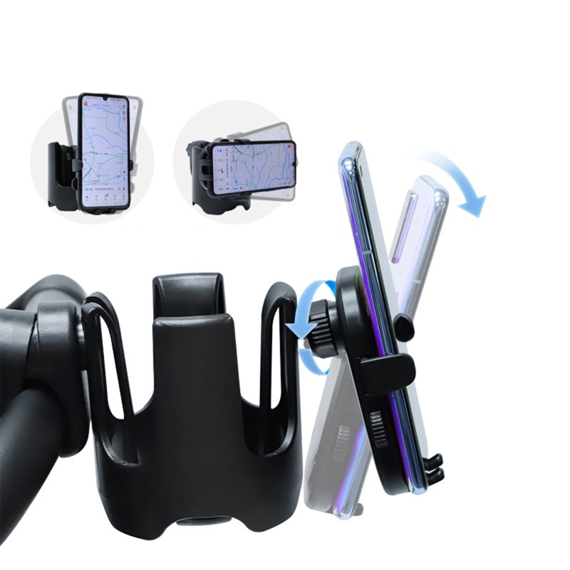 Giá Đỡ Bình Nước / Điện Thoại Chống Trượt Gắn Xe Đẩy Em Bé