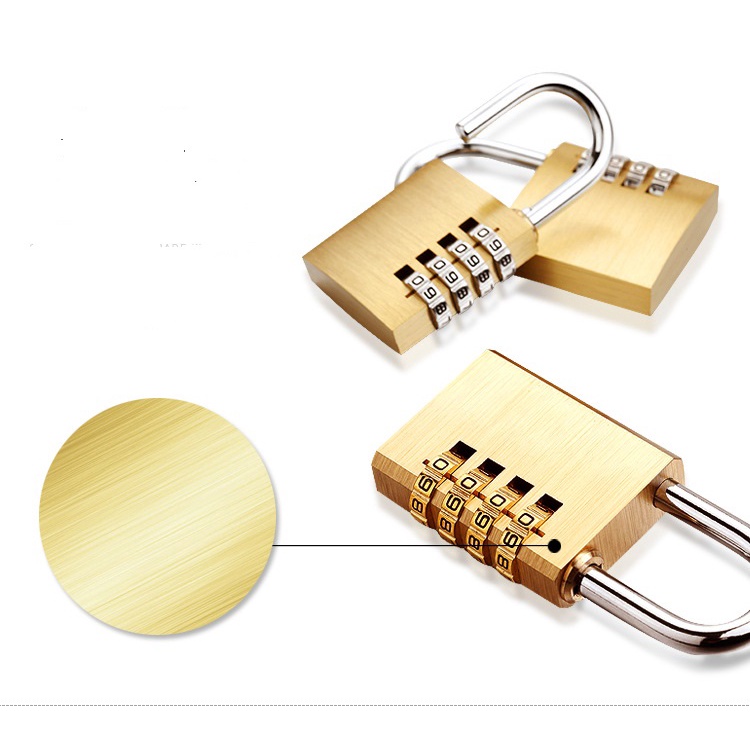 Ổ khóa 4 số bằng đồng thau cao cấp chống gỉ, chống nước