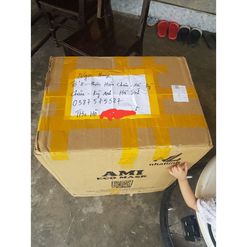 #Khẩu trang AMI xanh 4 lớp hộp 50 cái | BigBuy360 - bigbuy360.vn