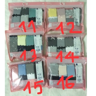 Set quần 7 chip Gu Nhật size M và L đủ mẫu (Bill mua tại Nhật ảnh bên cạnh)
