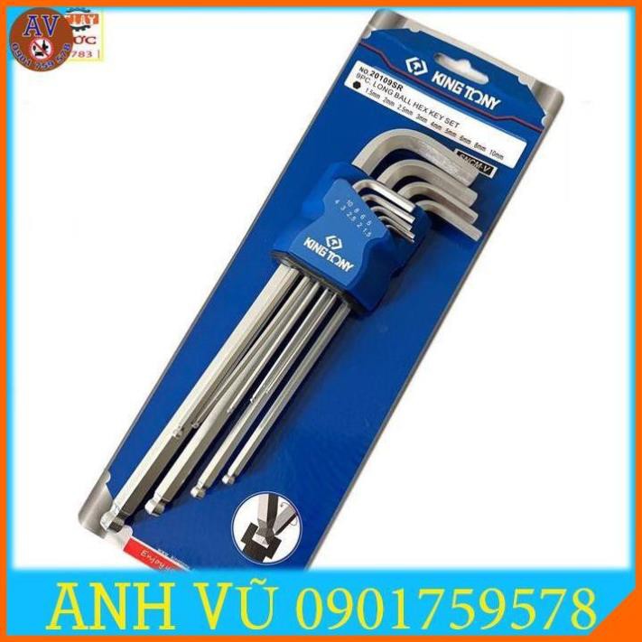 Bộ lục giác bi 9 chi tiết Kingtony 112010M